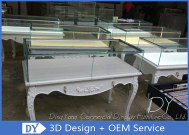 3D-ontwerp Houtglas Juwelen Display Vitrine Met slot Grootte 1200X550X950MM