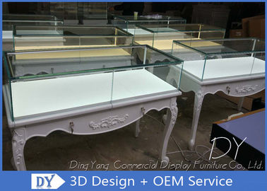 3D-ontwerp Houtglas Juwelen Display Vitrine Met slot Grootte 1200X550X950MM