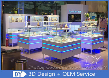 Mode sieraden showcase display met led lampen / sieraden toonbank display
