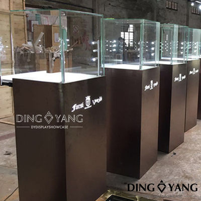 Chinese fabrikanten groothandel voetstuk sieraden vitrine, standaard voetstuk vitrines