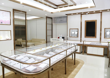 Luxe Design Showroom Display Cases Eco-vriendelijk materiaal bedekt met glazen panelen