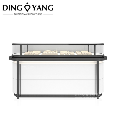 High End Custom Made Jewelry Showcase Factory, Professional Hout en Glas Juweliersware Display Cases Manufacturer