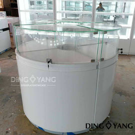 Wit glas op maat gemaakt sieraden vitrine display